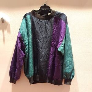Vintage Bachrach LG silk sweat top
